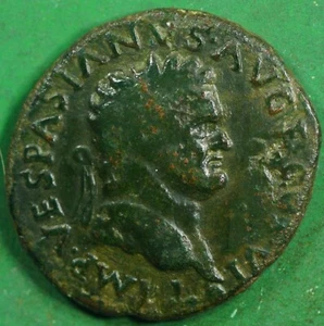 Roman Provincial ae26 Bronze Coin of Titus Macedon Stubi TEMPLE @0228 - Picture 1 of 3