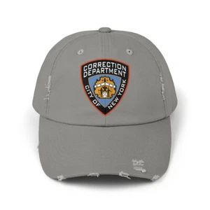 NYCDOC Department of Correction City of New York NYC DOC Unisex Distressed Cap - Picture 1 of 24