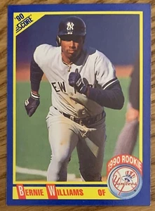 BERNIE WILLIAMS, '90 SCORE ROOKIE IN EXCELLENT CONDITION ! YANKEE LEGEND - Picture 1 of 1