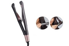Piastra per capelli 2 in 1 lisci ricci onde morbide piastra spirale 230 gradi