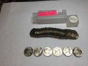 Key 1982-D Gem BU Jefferson Nickel Roll - Picture 1 of 4
