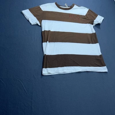 Hollister Hco Teen Boys XL Marrón Rayas T Shurt Foto 1 de 4