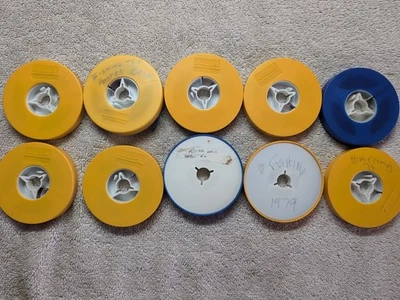 LOTE DE 8 películas #2 años 70 1980 Alaska California Hawaii fiesta familiar de pesca Foto 1 de 4