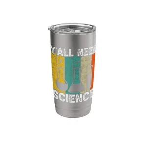 Y’all Need Science Vintage Science Lab Equipment Stainless Steel Insulated Tu... - Picture 1 of 7