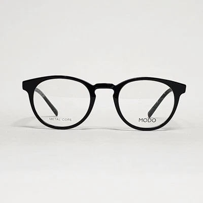 MODO 6603 Women's Handmade Round Glasses in Black | 47mm - Image 1 of 4