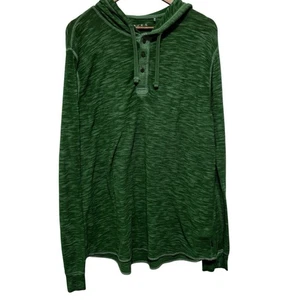 Camisa Lucky Brand Para Hombres XL Verde Venecia Burnout Capucha Henley Pullover Ligero - Imagen 1 de 10