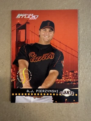A.J. Pierzynski 2004 Studio, Studio Proof #164 Serial #d 91/100 Giants - Image 1 of 3