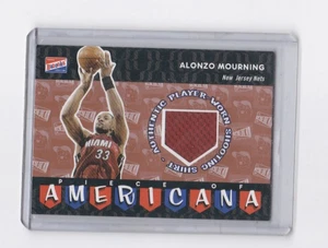 ALONZO MOURNING 03-04 TOPPS BAZOOKA PIECE/AMERICANA - PLAYER WORN MEMORABILIA CARD - Bild 1 von 24