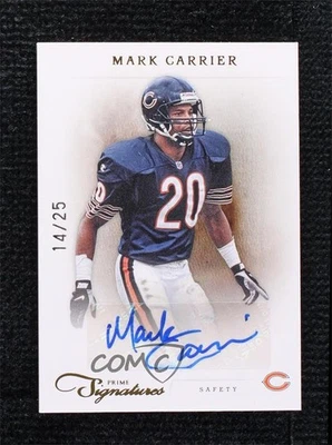 2011 Panini Prime Signatures Gold Signatures /25 Mark Carrier #115 Auto - Image 1 of 2