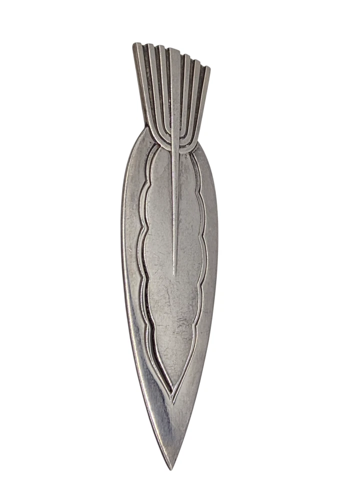 Marcador de plata esterlina Georg Jensen #152 diseño de cardo escocés 3 1/4 pulgadas Foto 1 de 4