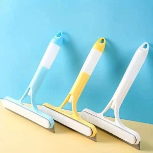3-in-1 Window Cleaning Squeegee, Glass Wiper With Spray Bottle, Microfiber Scrub - Picture 1 of 20