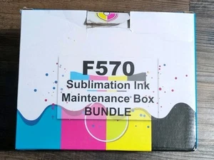 UNBRANDED Sublimation Inks 4 color set + Maintenance Tank For Epson SC F570 - Photo 1/3