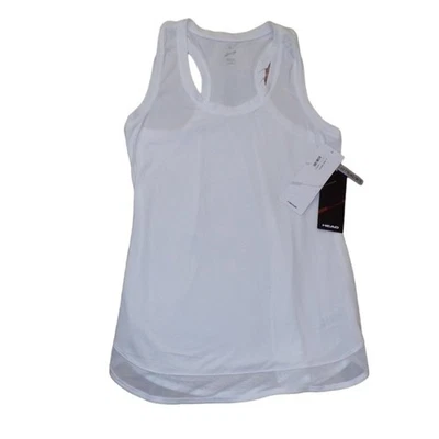 Camiseta sin mangas Head Propel ajustada talla M blanca fuerte Dri-Motion malla inferior entrenamiento nueva con etiquetas Foto 1 de 4