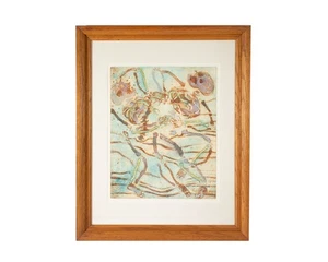 Walter Sorge "Tanzende Skelette" Radierung mit Handfärbung - Bild 1 von 7