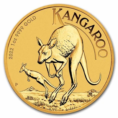 2022 Australia 1 oz Gold Kangaroo BU - Image 1 of 4