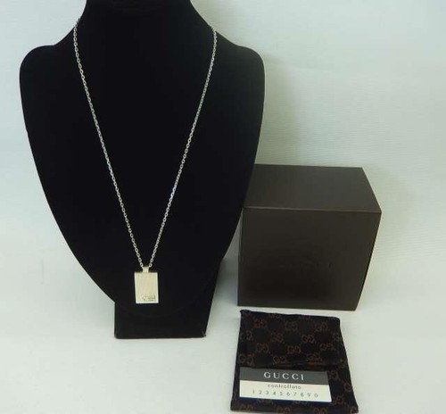 Gucci Collana Argento G Mark Catena Gioielli