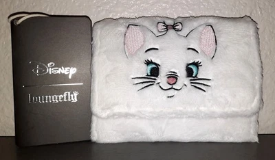 Disney Los Aristocatos Marie "Soy una Dama" Cartera de Peluche Difusa con Solapa Loungefly🎀🆕️ Foto 1 de 4