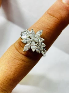 TJC silver ring UK size P with zircon or cz new - Picture 1 of 5