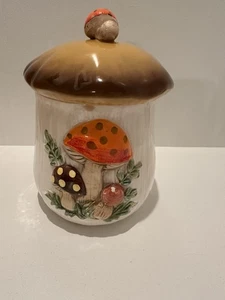 "Frasco de 7,5"" Merry Mushroom Sears vintage con tapa *DEFECTO*" - Imagen 1 de 18