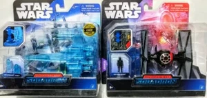 Star Wars Micro Galaxy Squadron Series 5  X-wing Hologram CHASE & SF Tie Fighter - Picture 1 of 1