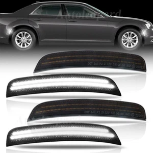 Luz de señalización lateral LED blanca roja 4 piezas para Chrysler 300 300S 300C 2015-2023 ahumada - Imagen 1 de 11