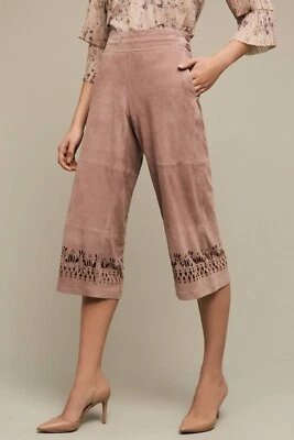Pantalones culottes de gamuza Anthroologie Eslpeth talla 4 $498 nuevos con etiquetas Foto 1 de 4