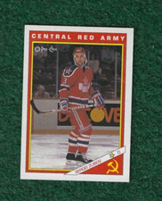 SERGEI ZUBOV NHL HOF - 1991-92 O-PEE-CHEE - SHARKS & RUSSIANS - INSERT CARD #28R