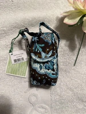 Vera Bradley Java 蓝色翻盖手机壳腕带全新带标签 — 第 1/4 张图片