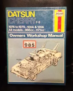 DATSUN CHERRY F-11 HAYNES WORKSHOP MANUAL 1976-79 - Picture 1 of 7