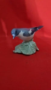 VINTAGE Royal Copenhagen RARE #2144 FLYCATCHER BIRD Figurine by Hallermundt - Picture 1 of 6