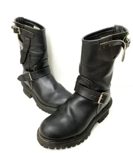 RED WING ANSIZ41PT91 Knife Jack Engineer Stiefel Herren Größe 5D Schwarz Hergestellt in den USA - Bild 1 von 10