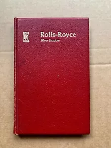 Rolls Royce Silver Shadow 1968 Car Owners Handbook Manual Book Technical Data - Picture 1 of 4
