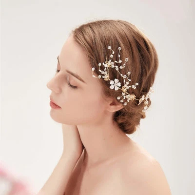 Rhinestone and Crystal Bridal Headband Wedding Hair Accessories Hair Comb - Image 1 of 4
