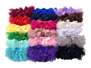 Baby Girl Chiffon Ruffle Tutu Bloomer | Newborn-3T - Picture 1 of 12