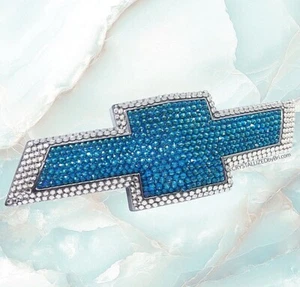Bling Pink Emblem for CHEVY Any Size CRYSTALLIZED Chevrolet Bowtie AUSTRIAN - Picture 1 of 15