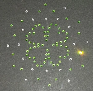 Hotfix Strass Bügelbild Kleeblatt Silhouette Glasstrass Applikation Aufbügler - Bild 1 von 11