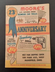 Vintage 1960 Catalog Moores Hardware Mansfield Ohio Sale Anniversary - Picture 1 of 3