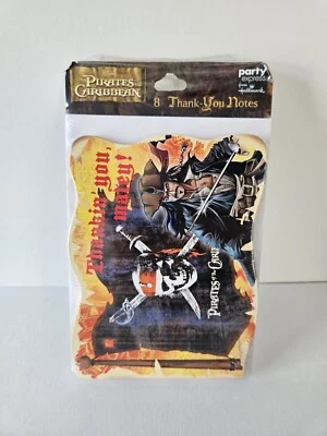 Hallmark Pirates Of The Caribbean Thank You Cards Pack Of 8 Blank Inside  - Image 1 of 4