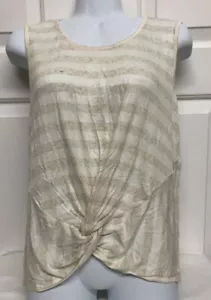 Top de tira maronita sin mangas estilo tanque beige - Imagen 1 de 4