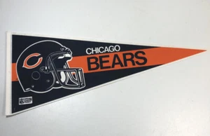 Vintage Official NFL CHICAGO BEARS Full Size Team 12”x30” Felt Pennant - Picture 1 of 7