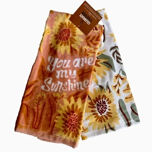 Küchentuch "You Are My Sunshine" Sonnenblumen 2er Set Neu - Bild 1 von 2