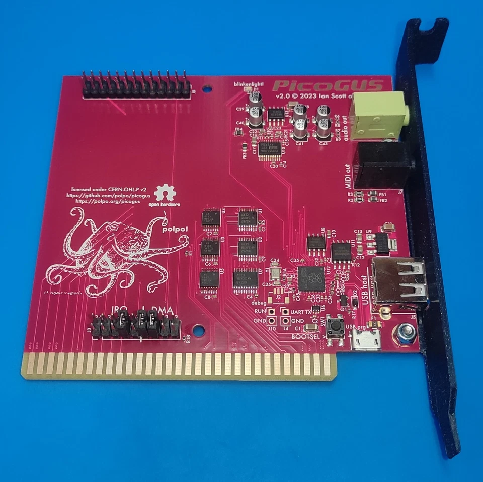 PicoGUS ISA Gravis UltraSound MIDI Creative Sound Blaster CMS Game Blaster Tandy - Bild 1 von 3