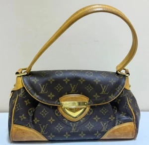 Borsa a mano Louis Vuitton Beverly GM tela monogramma marrone SR4029 - Foto 1 di 24