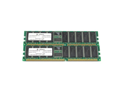 Infineon - HYS72D64500GR-7-B - 512MB DDR-266/PC-2100 Registered ECC DIMM x 2 - Image 1 of 2