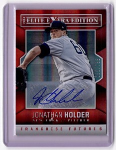 2014 Panini Elite Extra Edition Jonathan Holder Auto New York Yankees #13