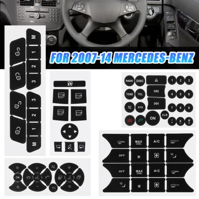 Button Repair Stickers Fit For Mercedes Benz W204 S204 C204 W218 W212 C207 W246 - image 1 of 4
