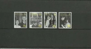 BODA DE DIAMANTES BIOT SG357-360 DE QE2 Y DUQUE DE EDIMBURGO MNH - Imagen 1 de 1