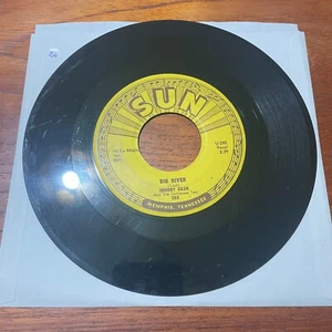JOHNNY CASH Tennese Two 7" Ballad of a Teenage Queen / Big River Sun Record a764 - Picture 1 of 2