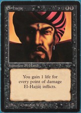 El-Hajjaj Arabian Nights PLD Black Rare MAGIC MTG CARD (ID# 247428) ABUGames