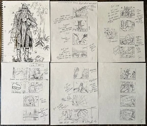 Tableros de cuentos de colección para Southwestern Bell RIP VAN WINKLE comercial de 1998 - Imagen 1 de 3